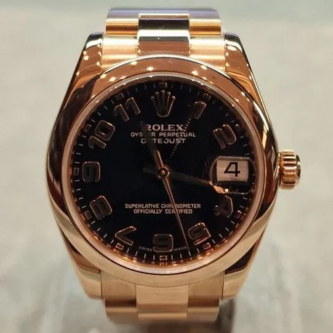 Rolex Datejust 31 178245 31mm Rose gold Black