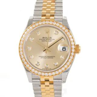 Rolex Datejust 31 278383RBR Yellow gold and Stainless steel and Diamond Golden