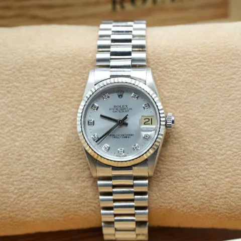 Rolex Datejust 68279 31mm White gold Silver 1