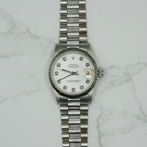 Rolex Datejust 68279 31mm White gold Silver 5