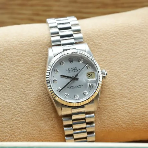 Rolex Datejust 68279 31mm White gold Silver 7