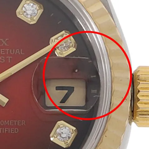 Rolex Datejust 69173G 26mm Red 5