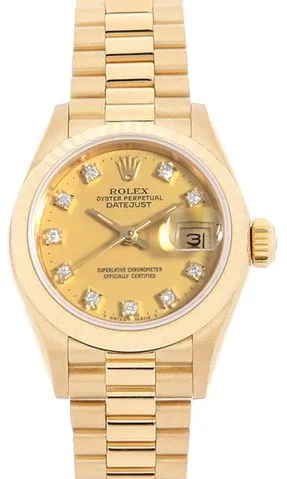 Rolex Datejust 69178G 26mm Yellow gold Champagne