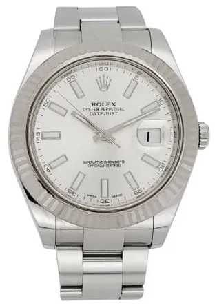 Rolex Datejust II 116334 41mm Stainless steel Silver