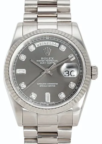 Rolex Day-Date 36 118239A 36mm White gold Grey