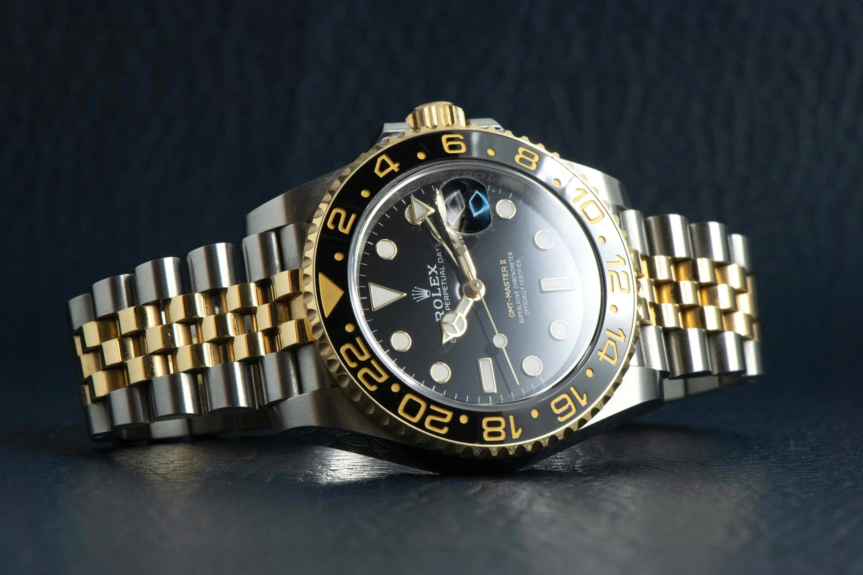 Rolex GMT-Master II 126713GRNR 40mm Yellow gold and Stainless steel Black 22