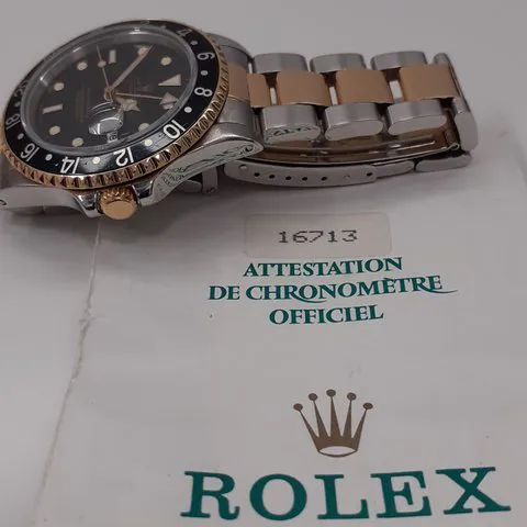 Rolex GMT-Master II 16713 40mm Yellow gold and Stainless steel Black 3