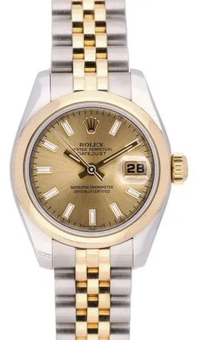 Rolex Lady-Datejust 179163 26mm Yellow gold and Stainless steel Champagne