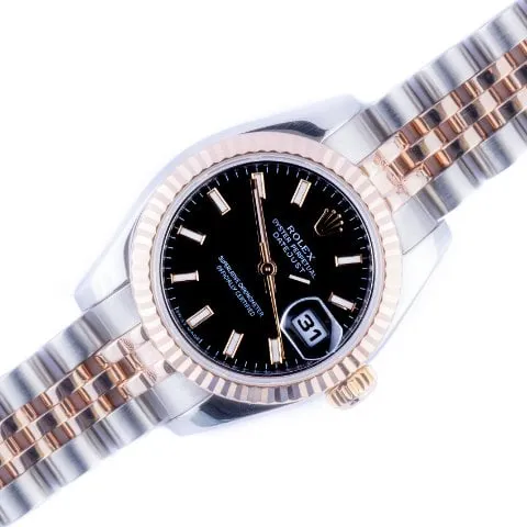 Rolex Lady-Datejust 179171 26mm Yellow gold and Stainless steel Black