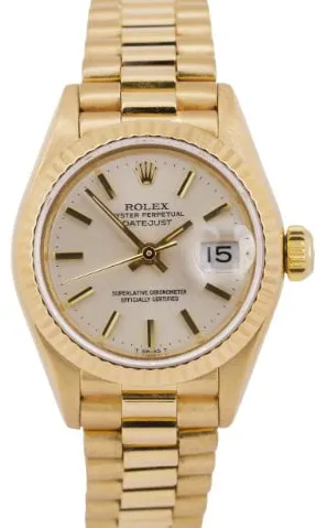 Rolex Lady-Datejust 69178 26mm Yellow gold Silver