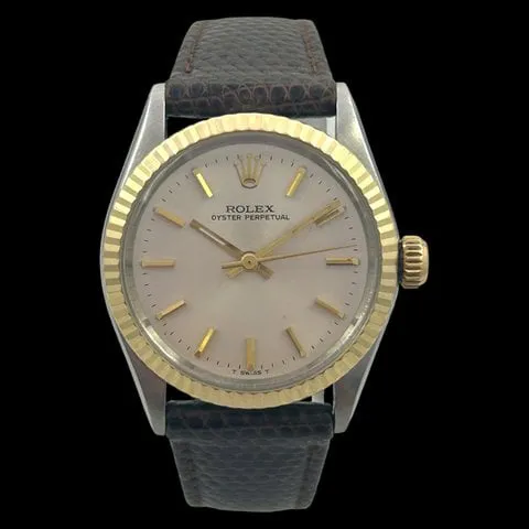 Rolex Oyster Perpetual 31 6751 31mm Yellow gold and Stainless steel Silver