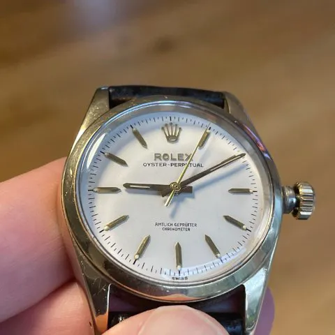 Rolex Oyster Perpetual 34 6634 34mm Gold/steel Silver 6