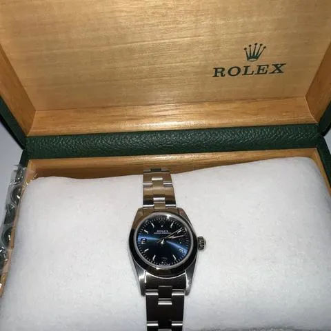 Rolex Oyster Perpetual 76080 24mm Stainless steel Blue