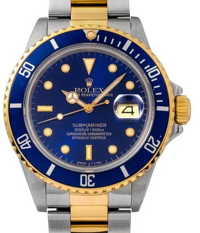 Rolex Submariner 16803 40mm Yellow gold and Stainless steel Blue