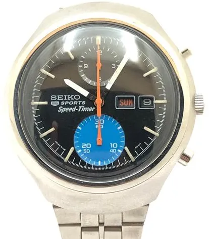 Seiko 5 Sports Speed-Timer 6138-0020 40mm Stainless steel Black