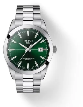 Tissot Gentleman T12740711091001 40mm Stainless steel Green