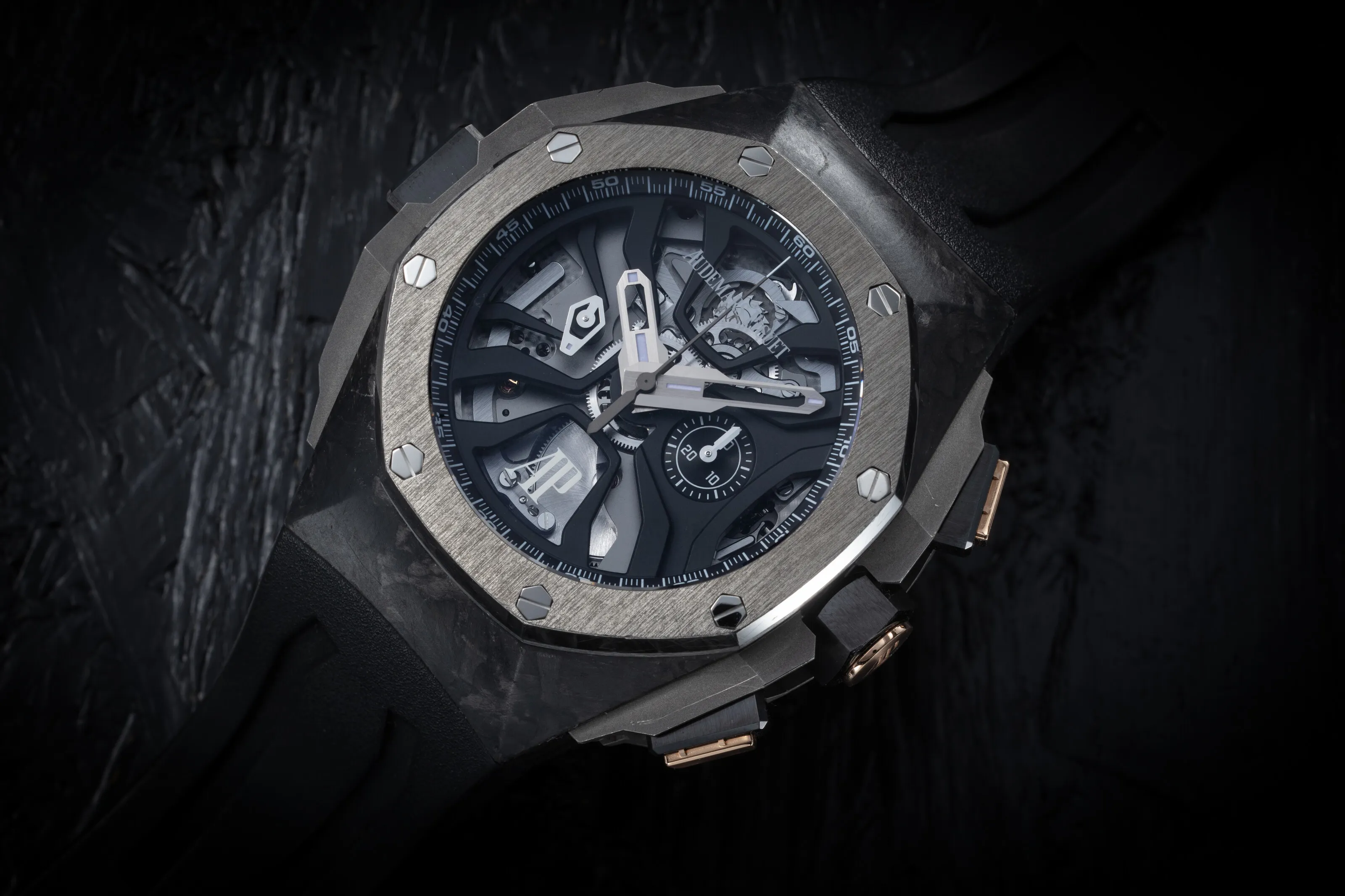 Audemars Piguet Royal Oak Concept 26221FT 44mm Carbon fiber and Ceramic and Rose gold and Titanium Skeletonized