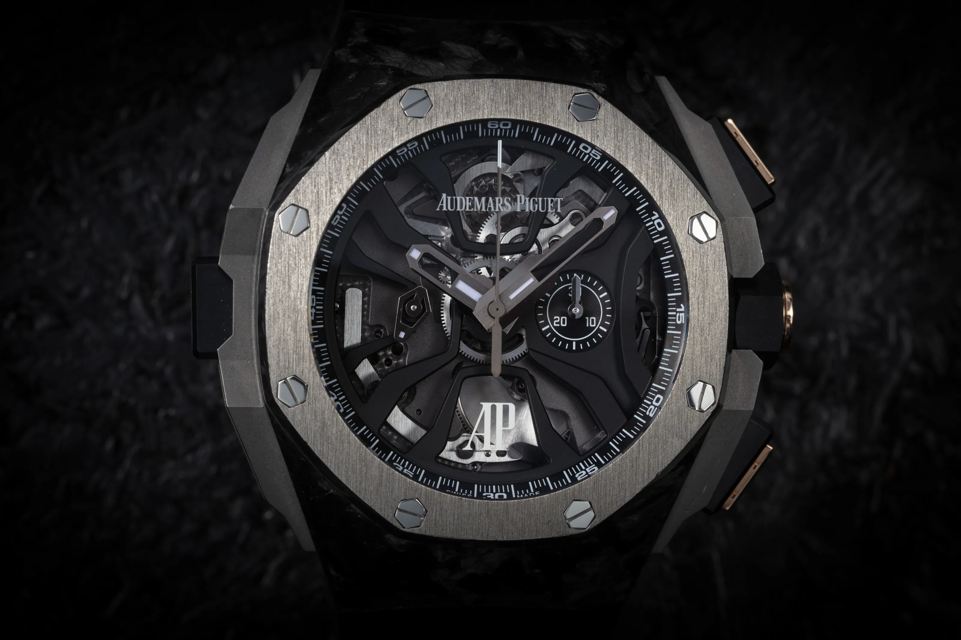 Audemars Piguet Royal Oak Concept 26221FT 44mm Carbon fiber and Ceramic and Rose gold and Titanium Skeletonized 2