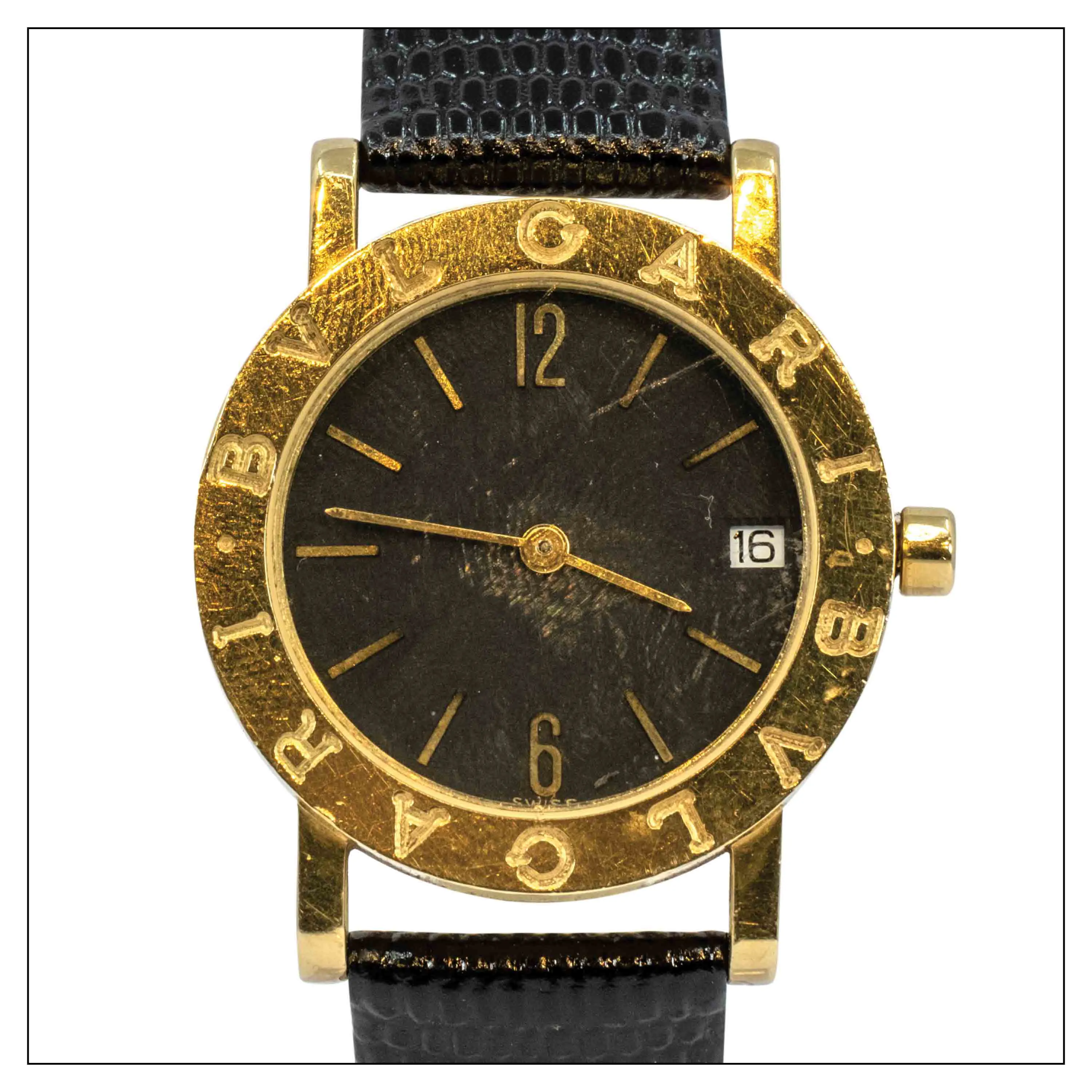 Bulgari Bulgari BB30GL 30mm Yellow gold Black