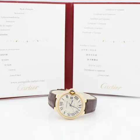 Cartier Ballon Bleu W6900356 36mm Yellow gold Silver 2