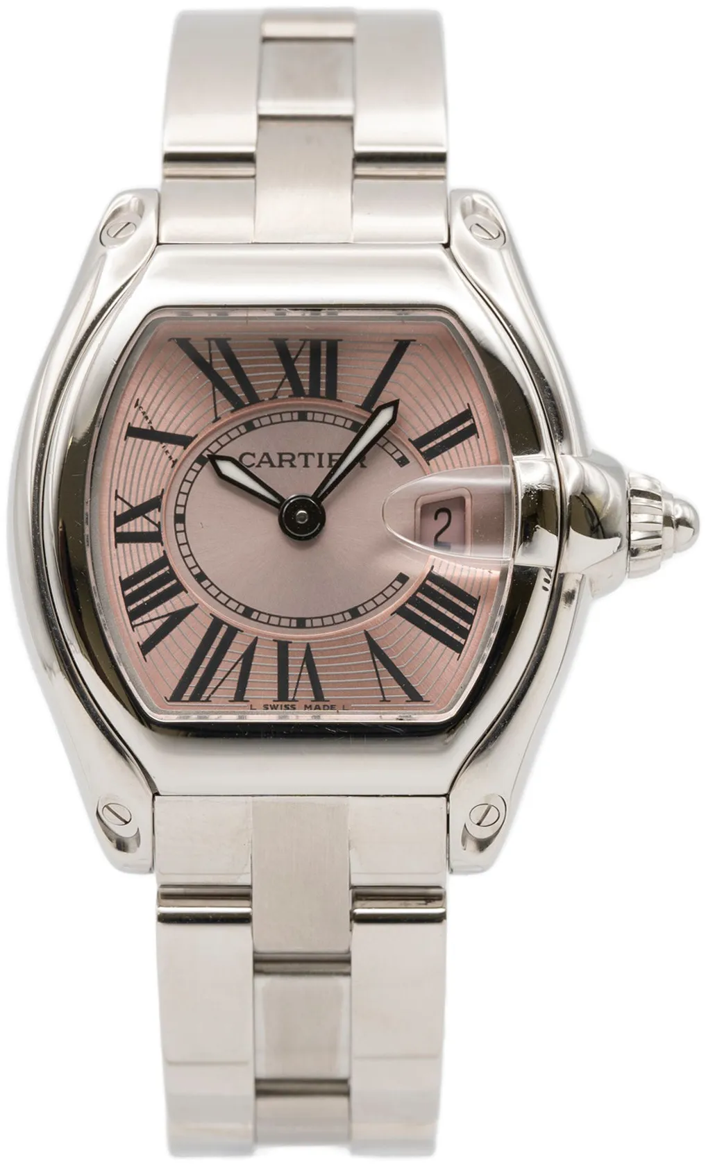 Cartier Roadster W62017V3 32mm Stainless steel Rose