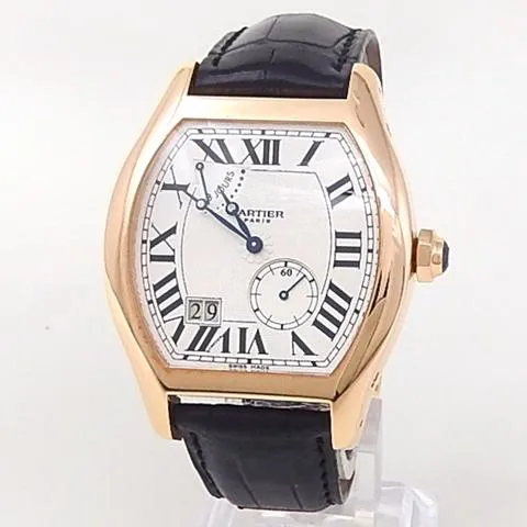 Cartier Tortue W1545851 32mm Rose gold Silver