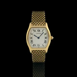 Cartier Tortue Yellow gold White