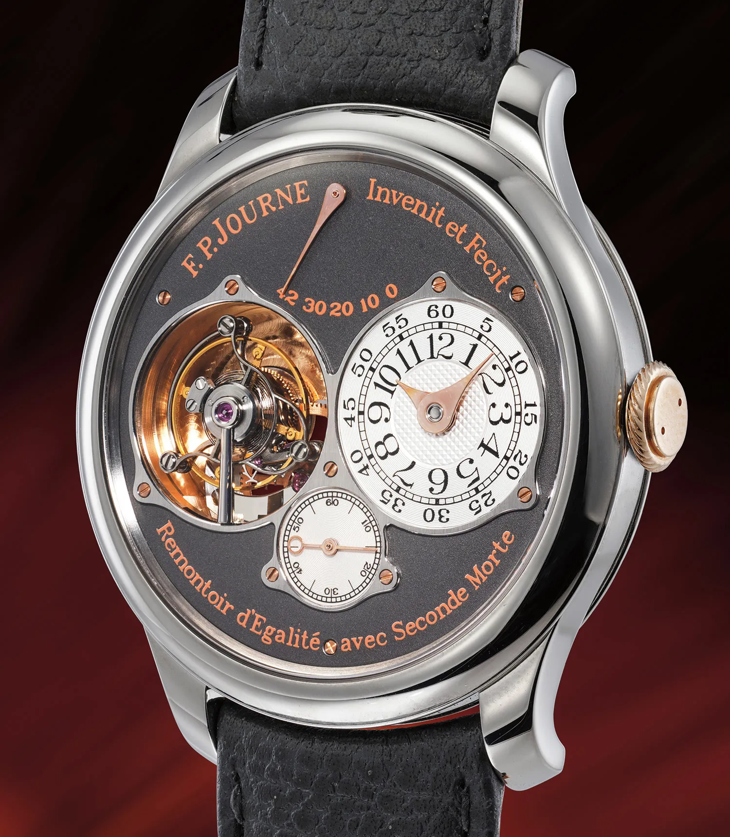 F.P. Journe Tourbillon Souverain 40mm Rose gold and Titanium Slate grey