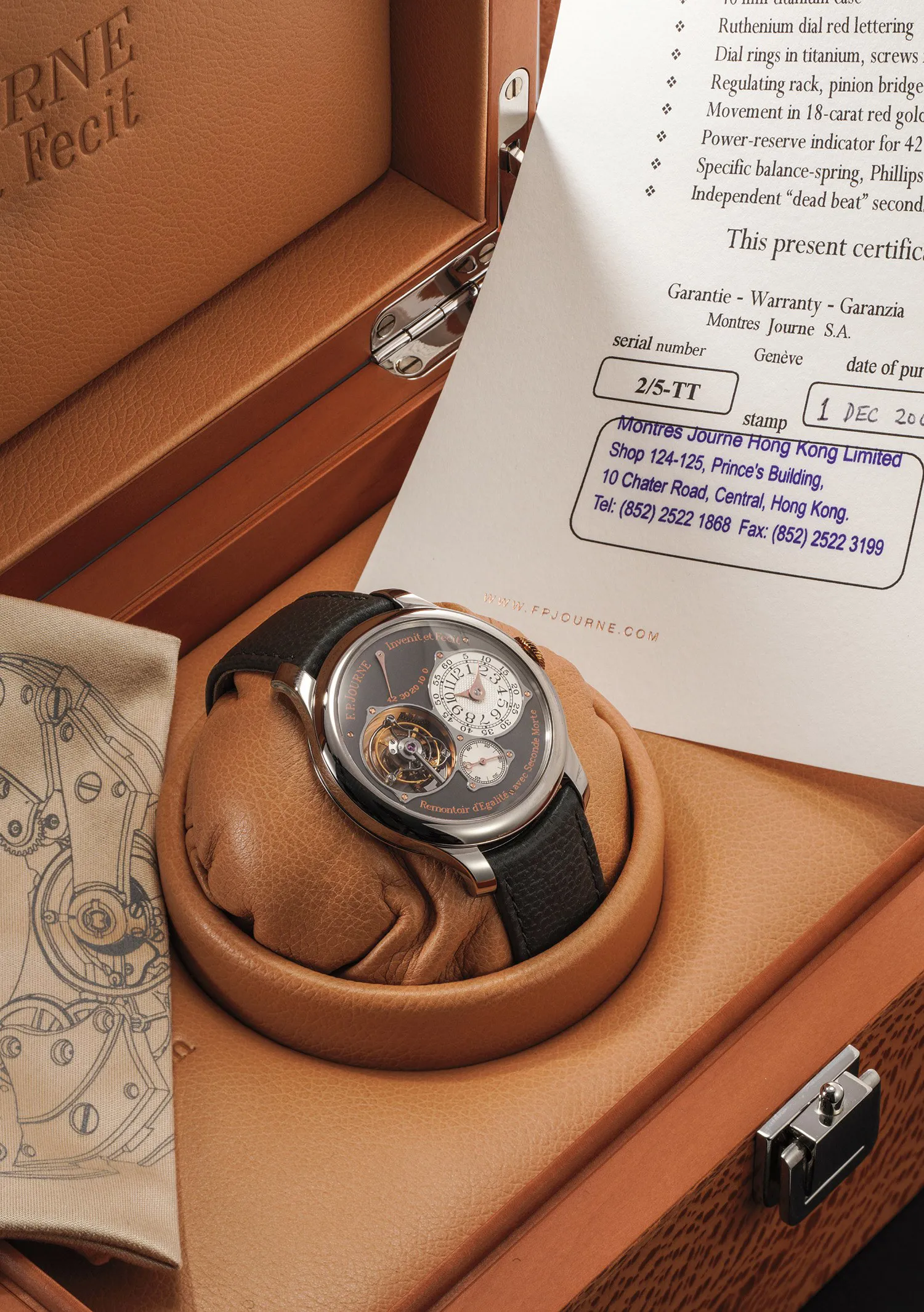 F.P. Journe Tourbillon Souverain 40mm Rose gold and Titanium Slate grey 2