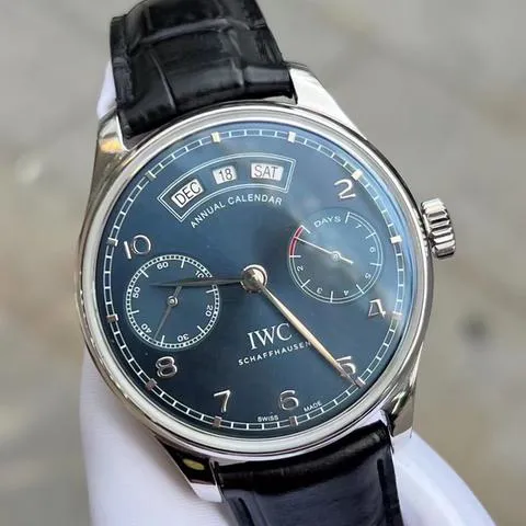 IWC Portugieser IW503502 44mm Stainless steel Blue 2