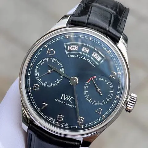 IWC Portugieser IW503502 44mm Stainless steel Blue 4