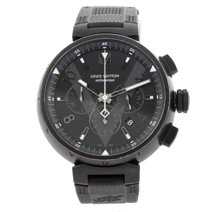 Louis Vuitton Tambour Q1A62Z 46mm Stainless steel and PVD Black