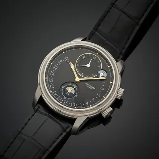 Parmigiani Fleurier Toric Hémisphères Rétrograde Stainless steel Black