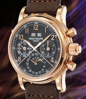 Patek Philippe Perpetual Calendar Split-Seconds Chronograph 5004R-018 Rose gold Black