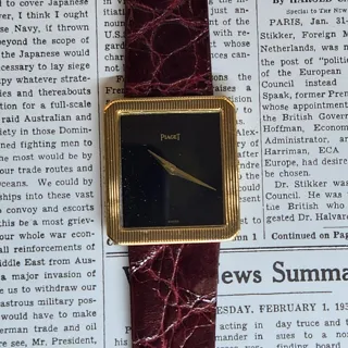 Piaget 9154 Yellow gold Black