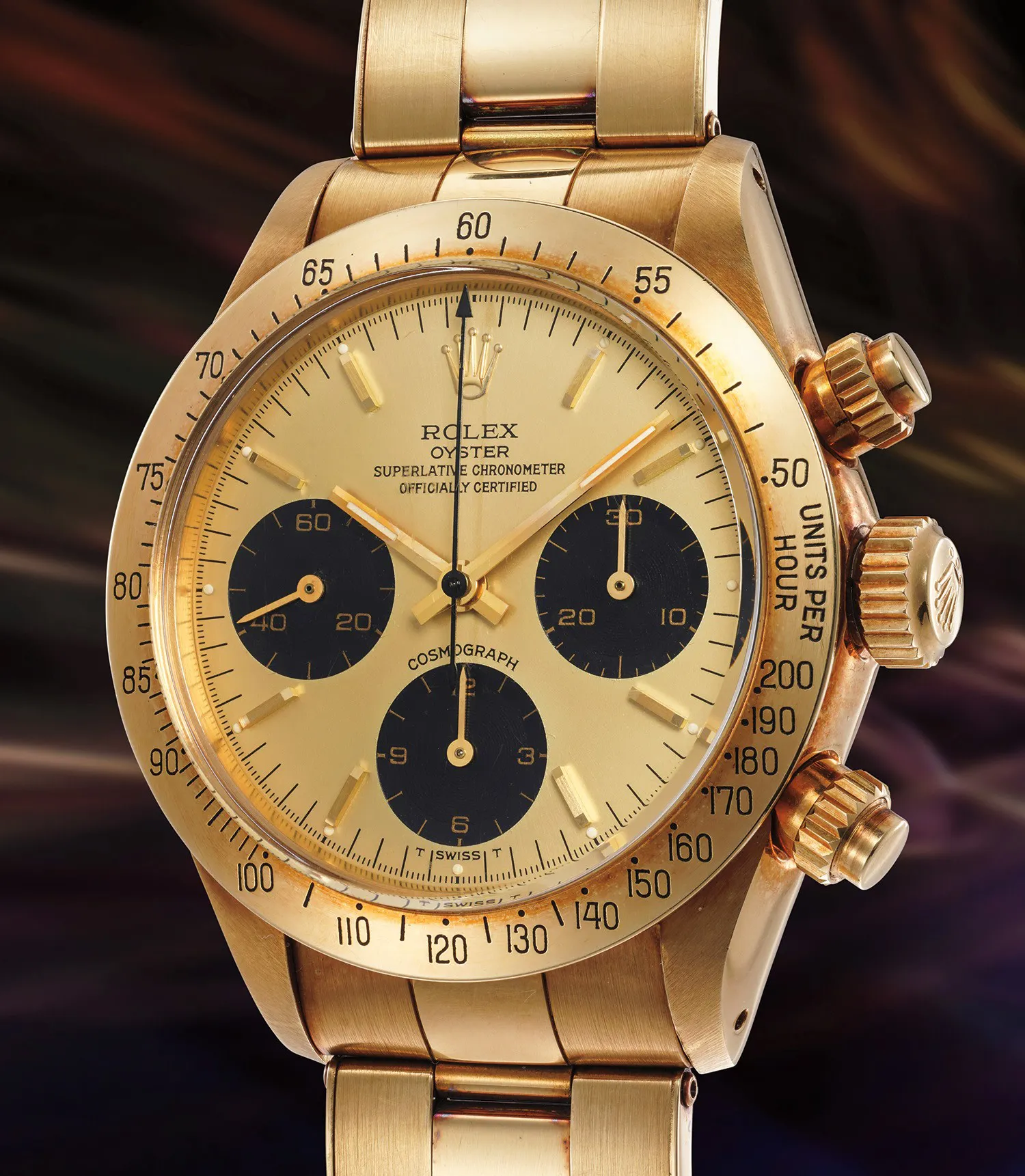 Rolex Daytona 6265 37mm Yellow gold Champagne