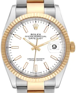 Rolex Datejust 36 126233 Stainless steel and 18k yellow gold White