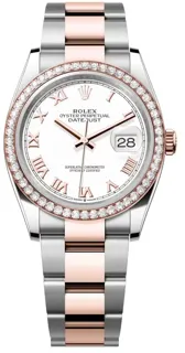 Rolex Datejust 36 126281 Rose gold and Stainless steel White