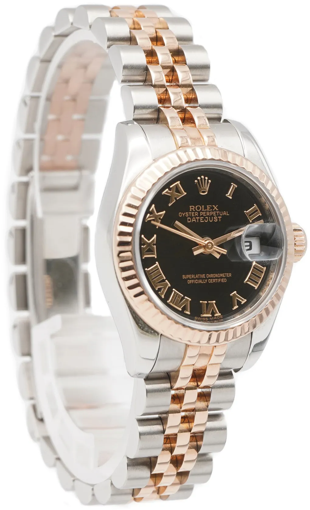 Rolex Lady-Datejust 179171 26mm Rose gold and Stainless steel Black 5