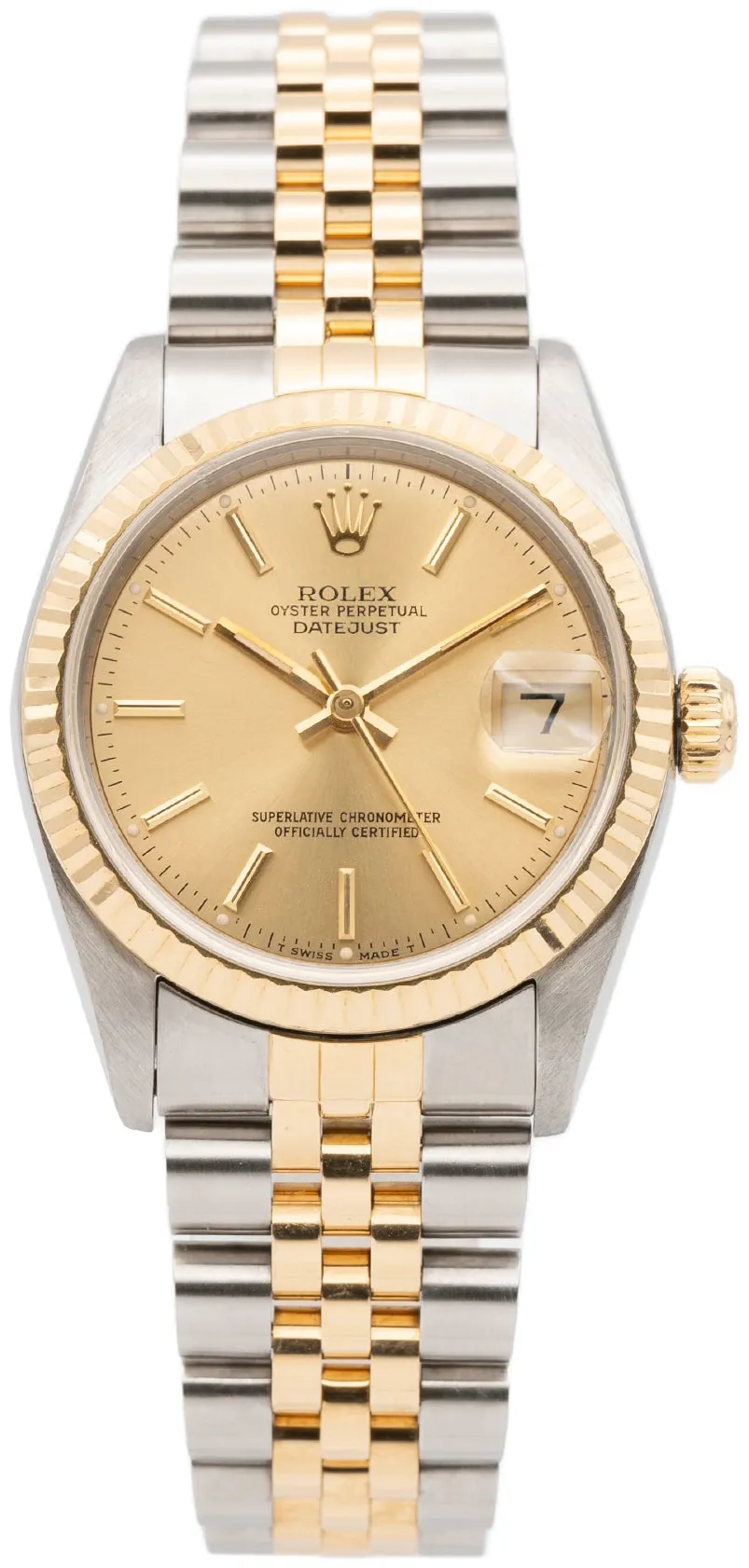 Rolex Datejust 31 68273 31mm Yellow gold and Stainless steel Champagne