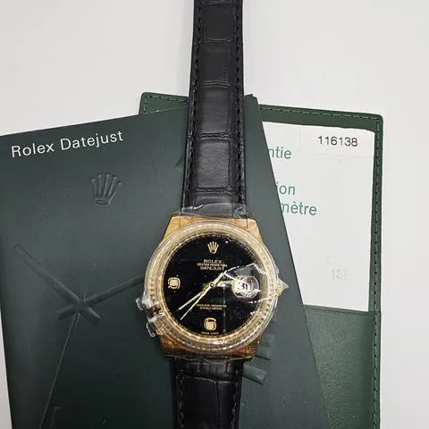 Rolex Datejust 116138 36mm Yellow gold Black 1