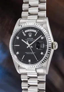 Rolex Day-Date 36 18239 White gold Black