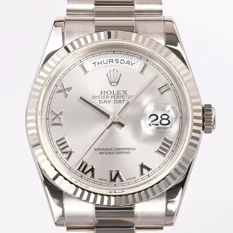 Rolex Day-Date 36 118239 36mm White gold Silver