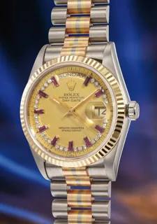 Rolex Day-Date 18039B Tricolored gold Champagne