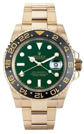 Rolex GMT-Master II 116718 40mm Yellow gold Green