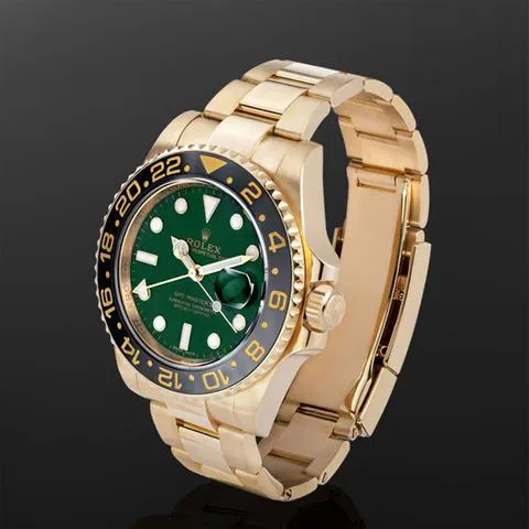 Rolex GMT-Master II 116718 40mm Yellow gold Green 4