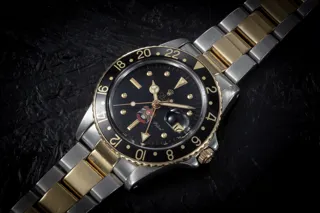 Rolex GMT-Master 16753 Yellow gold and Stainless steel Black