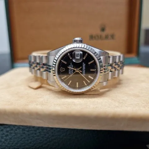 Rolex Lady-Datejust 79174 26mm Yellow gold and Stainless steel Black