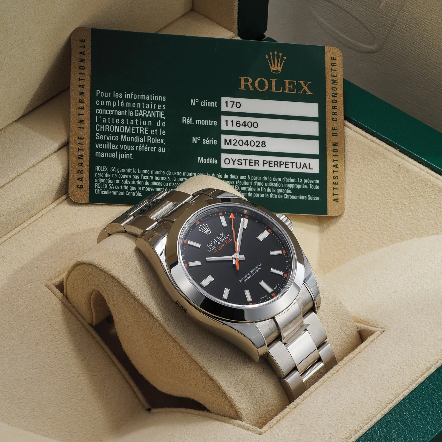 Rolex Milgauss 116400 40mm Stainless steel Black 1