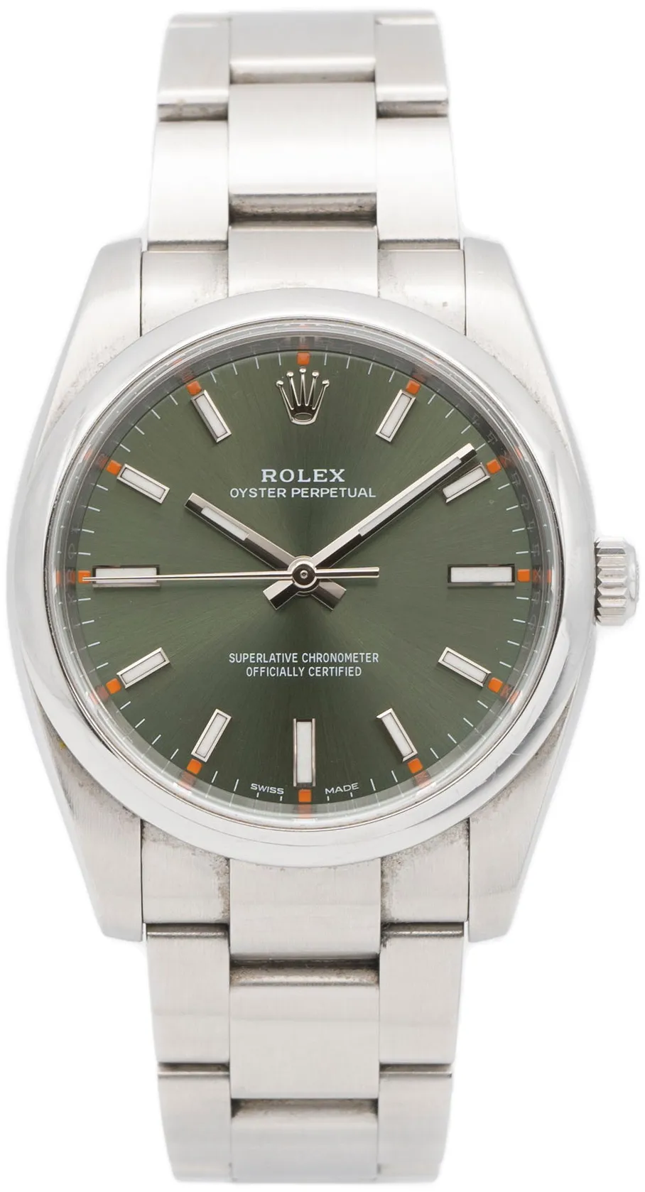 Rolex Oyster Perpetual 114200 34mm Stainless steel Green